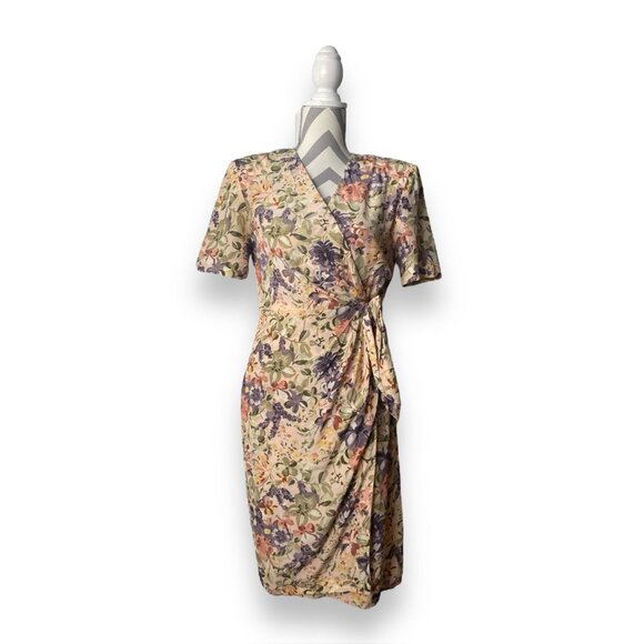 Gillian Vintage Wrap Dress Size 6 - Picture 1 of 8